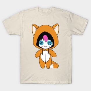 creepypasta nina the killer fox costume doll T-Shirt